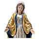 Nossa Senhora das Graças madeira Val Gardena ouro maciço prata antigo s3