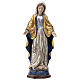 Our Lady of Graces in wood of Valgardena finished in antique pure gold and silver s2