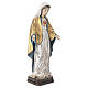 The Sacred Heart of Mary in wood of Valgardena finished in antique pure gold with silver mantle s6
