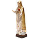 The Immaculate Heart of Mary in wood of Valgardena in antique gold with silver mantle s3