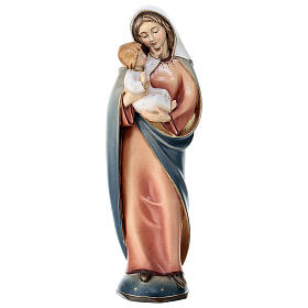 Our Lady classic model in painted wood of Valgardena