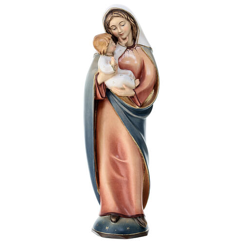 Madonna classica legno Valgardena dipinta 1