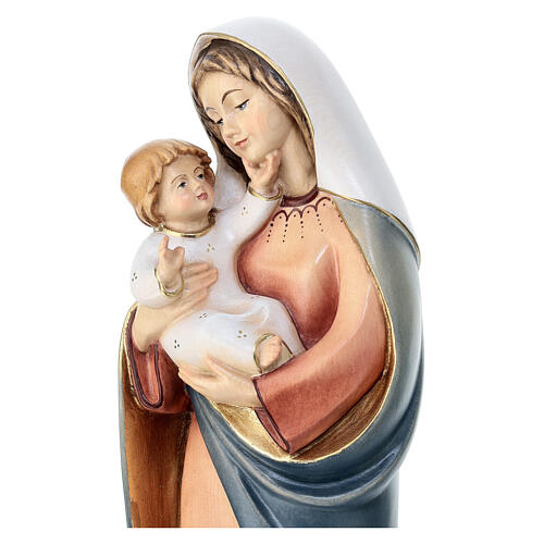 Madonna classica legno Valgardena dipinta 2