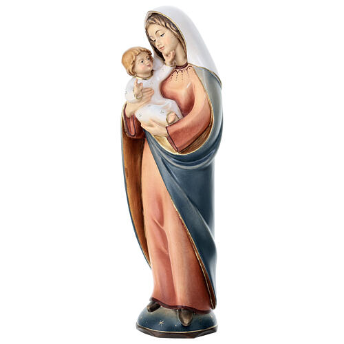 Madonna classica legno Valgardena dipinta 3