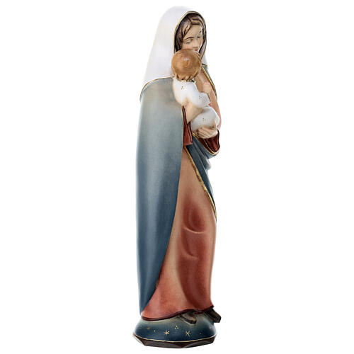 Madonna classica legno Valgardena dipinta 5