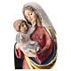 Vierge classique bois Val Gardena robe or massif s3