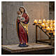 Our Lady classic model in wood of Valgardena with pure gold mantle s2