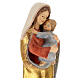 Our Lady of Hope in wood of Valgardena with pure gold mantle s4
