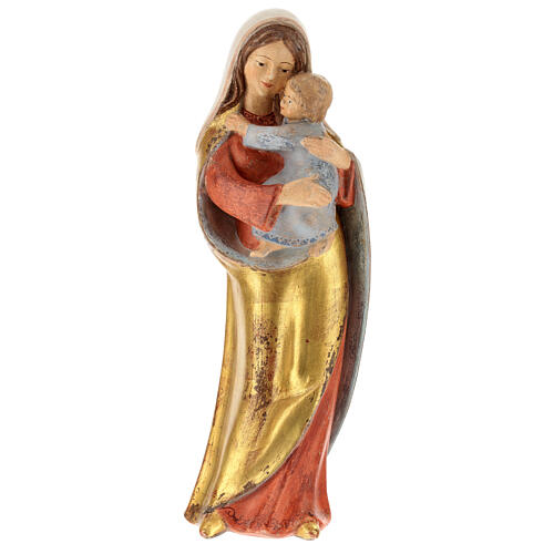 Virgen de la esperanza madera Val Gardena capa oro de tíbar 1