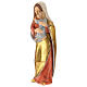 Virgen de la esperanza madera Val Gardena capa oro de tíbar s3
