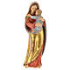 Madonna della speranza legno Valgardena manto oro zecchino s1