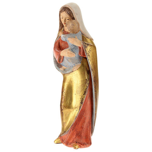 Nossa Senhora da Esperança madeira Val Gardena capa ouro maciço 3