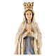 Virgen de Lourdes con corona madera Val Gardena pintada s2
