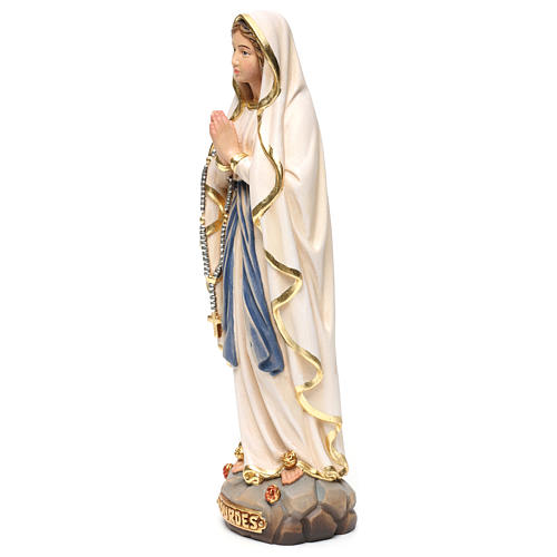 Virgen de Lourdes new madera Val Gardena pintada 3