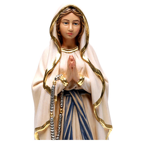 Madonna di Lourdes new legno Valgardena dipinta 2