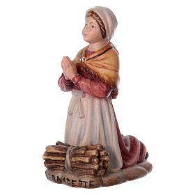 Bernadette Soubirous legno Valgardena dipinta