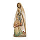 Our Lady of Lourdes with Bernardette in wood of Valgardena painted with water colours s1