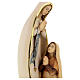 Our Lady of Lourdes with Bernardette stylized statue in painted wood of Valgardena s2