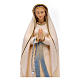 Virgen de Lourdes estilizada madera Val Gardena pintada s2