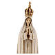 Madonna di Fatima Capelinha con corona legno Valgardena dipinta s2