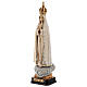 Madonna di Fatima Capelinha con corona legno Valgardena dipinta s3
