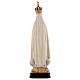 Madonna di Fatima Capelinha con corona legno Valgardena dipinta s5