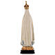 Wooden statue of Our Lady of Fatima Capelinha with crown in natural wood of Valgardena s5