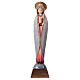 Virgen de Fátima estilizada madera Val Gardena colores al agua s1
