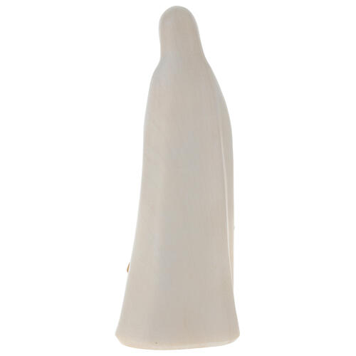 Madonna di Fatima stilizzata legno Valgardena dipinta 6
