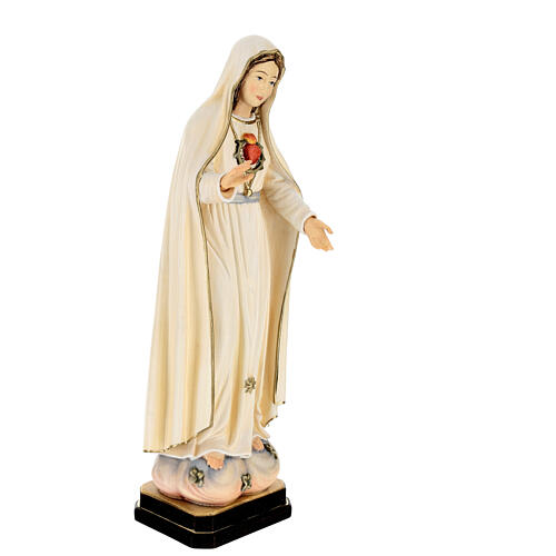 Madonna di Fatima 5. Apparizione legno Valgardena dipinta 5