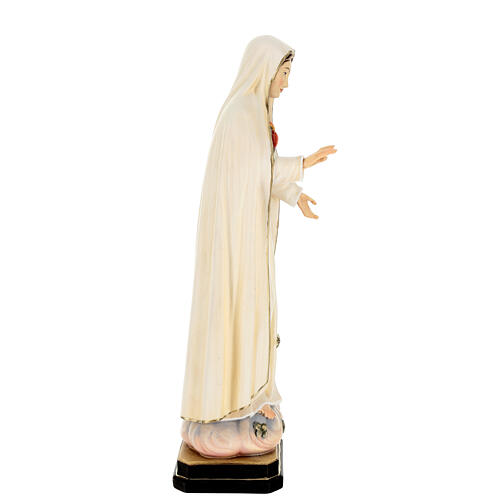 Madonna di Fatima 5. Apparizione legno Valgardena dipinta 7