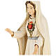 Madonna di Fatima 5. Apparizione legno Valgardena dipinta s4