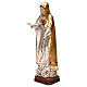 Virgen de Fátima 5. Aparición madera Val Gardena oro antiguo capa silver s3