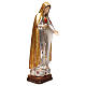 Notre-Dame de Fatima 5ème apparition bois Val Gardena or massif robe argentée s4