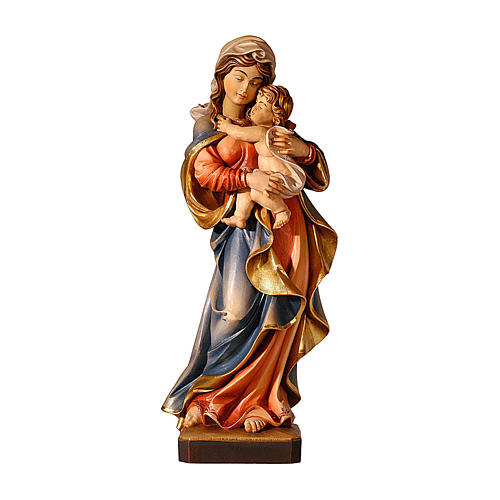 Madonna Alpbach legno Valgardena dipinta 1