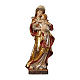 Madonna Alpbach legno Valgardena oro antico manto silver s1
