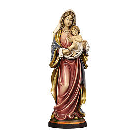 Madonna dell'amore legno Valgardena dipinta