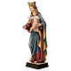 Vierge à l'Enfant avec couronne bois Val Gardena peint s3