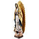 Our Lady of Guadalupe in wood of Valgardena finished in antique pure gold with silver mantle s3