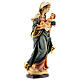 Statue Gottesmutter von Mauch bemalten Grödnertal Holz s4