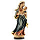 Our Lady with child hand painted wood statua Valgardena s1