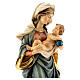 Our Lady with child hand painted wood statua Valgardena s2