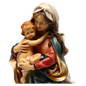 Estatua Virgen de las Alpes madera pintada Val Gardena
