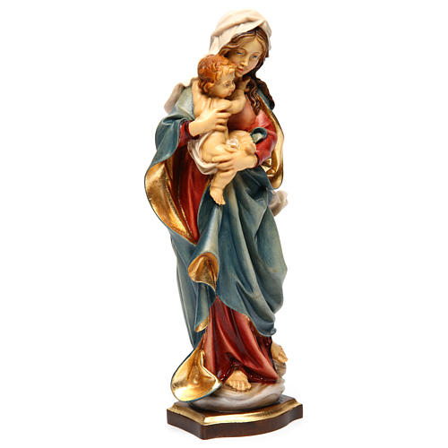 Estatua Virgen de las Alpes madera pintada Val Gardena 4