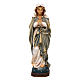 Our Lady praying painted wood statue Val Gardena s1