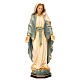 Statua Madonna Miracolosa legno dipinto Val Gardena s1