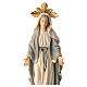 Estatua Virgen Milagrosa con corona de rayos madera pintada Val Gardena s7
