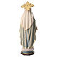 Estatua Virgen Milagrosa con corona de rayos madera pintada Val Gardena s9