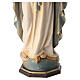 Statua Madonna Miracolosa con raggiera legno dipinto Val Gardena s10