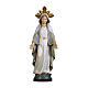 Statue Vierge Miraculeuse Moderne avec auréole de rayons bois peint Val Gardena s1